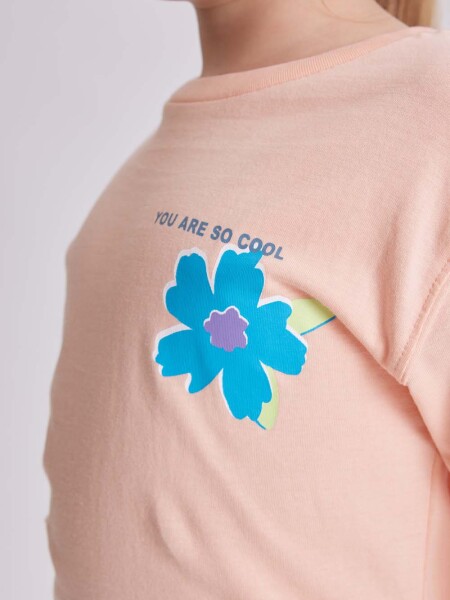Remera manga larga Salmón