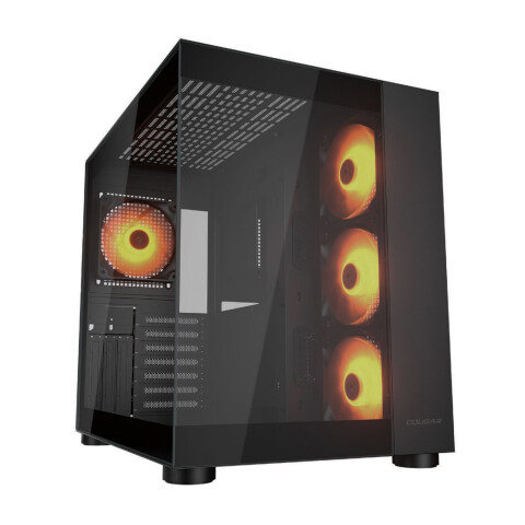 Gabinete Gamer Cougar Fv150 Rgb Fan X 4 Mid Tower GABINETE COUGAR FV150 RGB BLACK