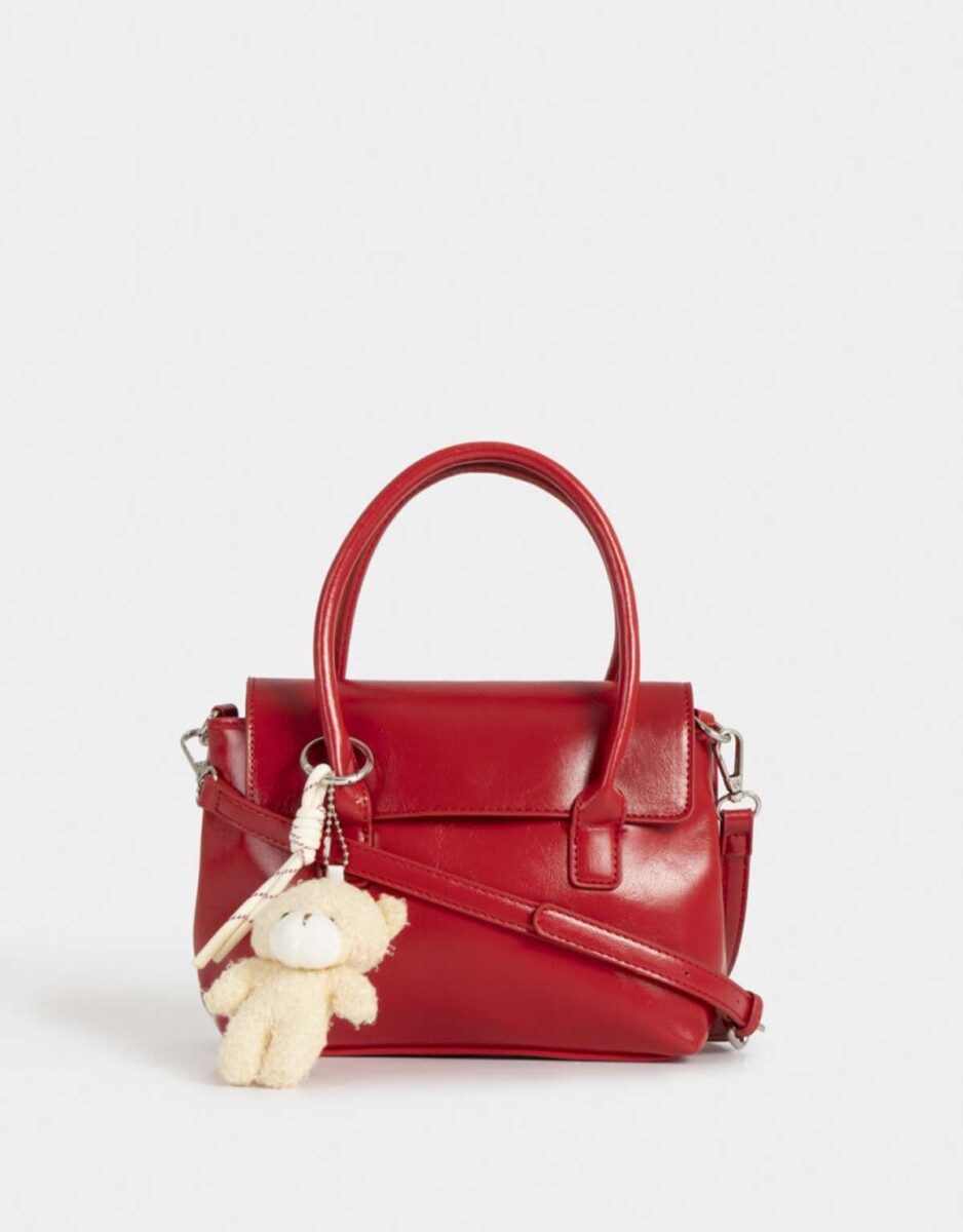 Cartera City Crudo - Rojo Medio 