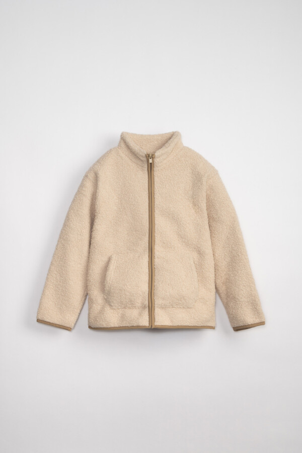 Campera sherpa Beige
