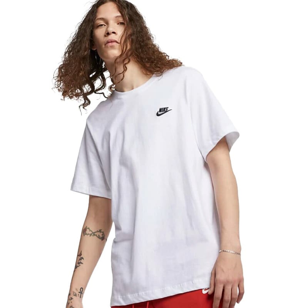 Remera Nike Sportswear Club de Hombre - AR4997-100 - Blanco 