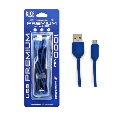 CABLE DE DATOS "ROCA" MICRO USB COMÚN 100 CM CABLE DE DATOS "ROCA" MICRO USB COMÚN 100 CM