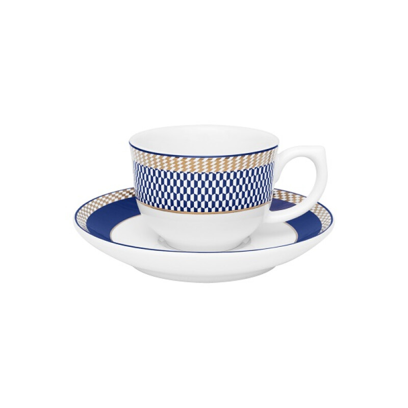 Juego de Té Oxford 6 Piezas de Porcelana Op Art Juego de Té Oxford 6 Piezas de Porcelana Op Art