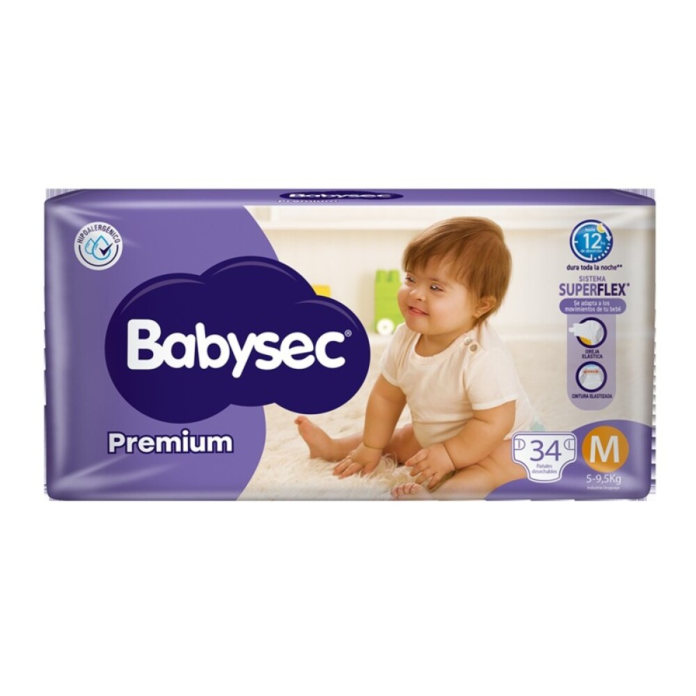 BABYSEC PREMIUM HIPER MEDIANO PAQ. X 34 única