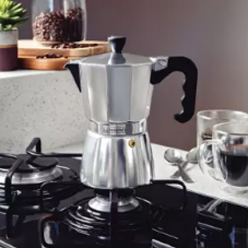 CAFETERA EXPRESSO ITALIANA 0.32 LTS - ALUMINIO TRAMONTINA - 61768/010 CAFETERA EXPRESSO ITALIANA 0.32 LTS - ALUMINIO TRAMONTINA - 61768/010