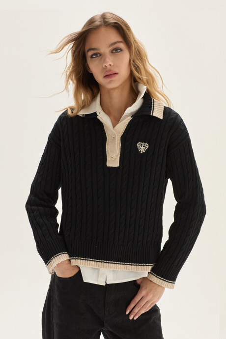 Sweater Amber Negro