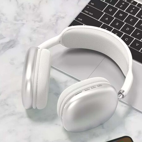 Auricular P9 PRO MAX Vincha Inalámbrica Recargable Bluetooth Plateado