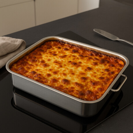 Asadera inox. a/ móvil 35x26x5.3 cm Asadera inox. a/ móvil 35x26x5.3 cm