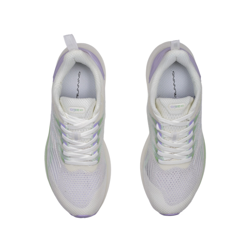 Zapatillas Running W Cushion Shoes Mujer Egret/fig Green