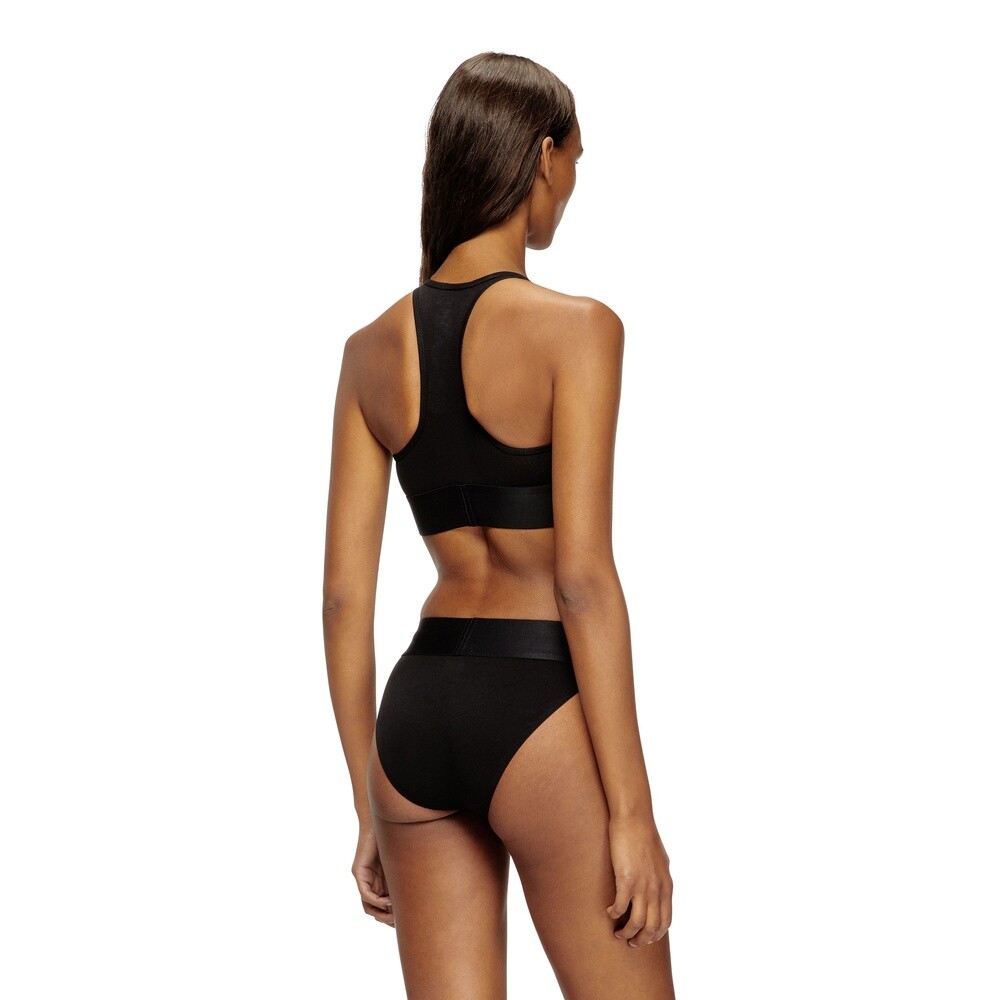 Bra Para Mujer Ufsb-Cotton-Race-Bralette-Xl Bra Negro