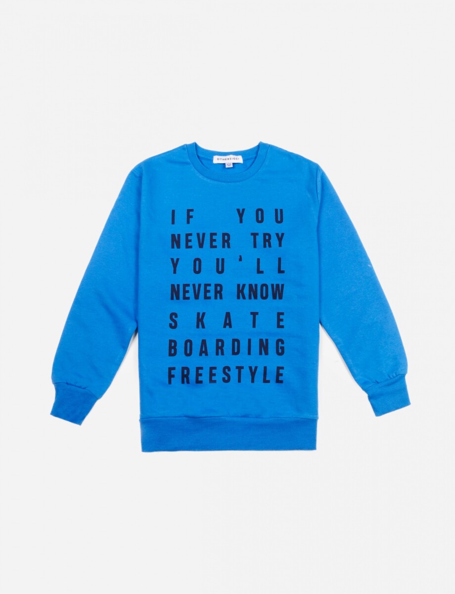 Sweatshirt Skateboarding - AZUL FRANCIA 