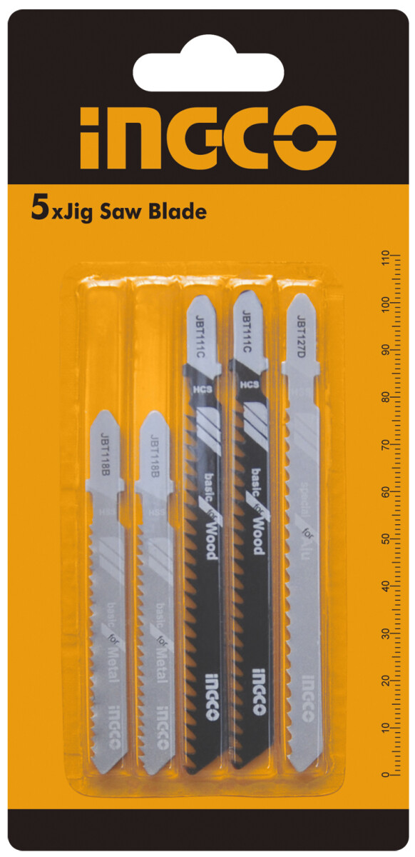 KIT 5 SIERRAS CALAR METAL ALUMINIO Y MADERA P CALADORA INGCO AKJ0051 