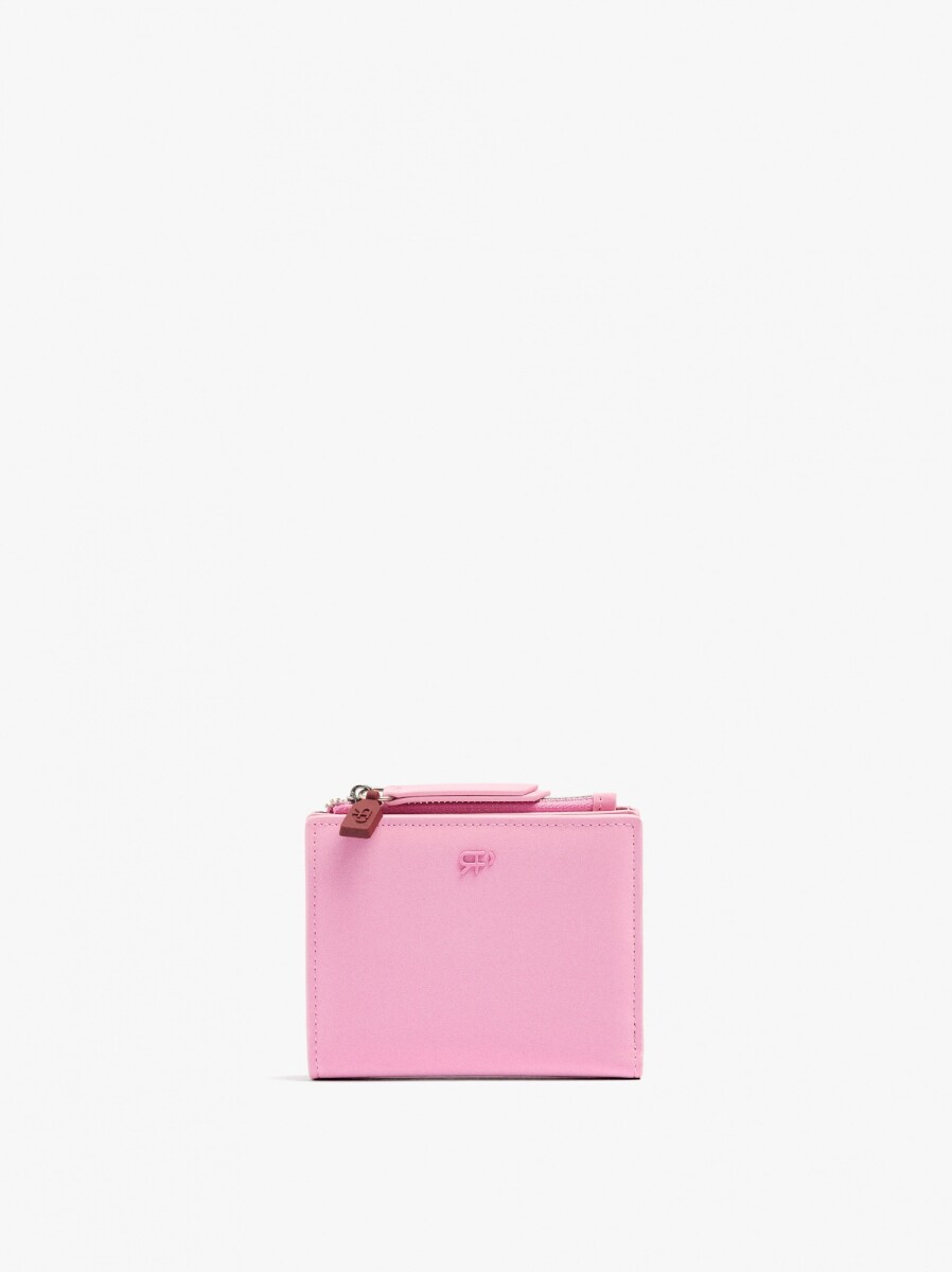 Cartera Con Textura Suave - rosa 