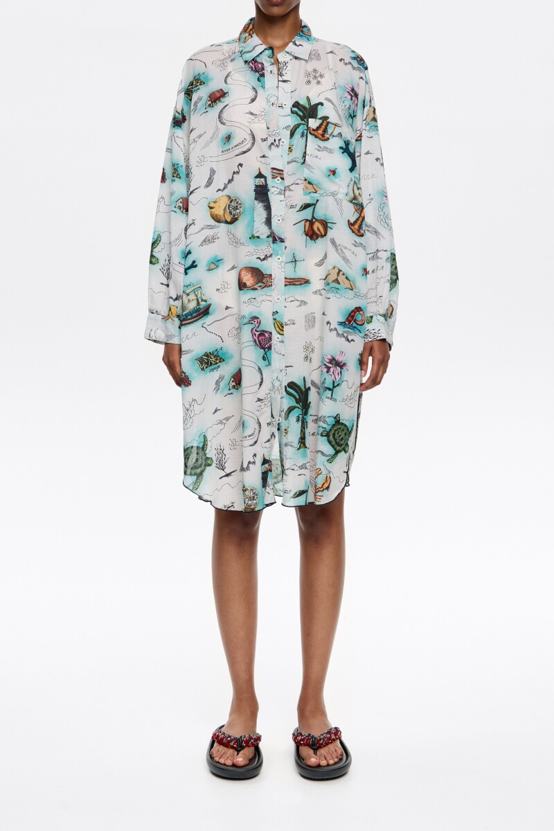 VESTIDO CAMISERO Marfil