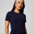 Top Feather Tech+ Short-Sleeve Mujer Deep Navy