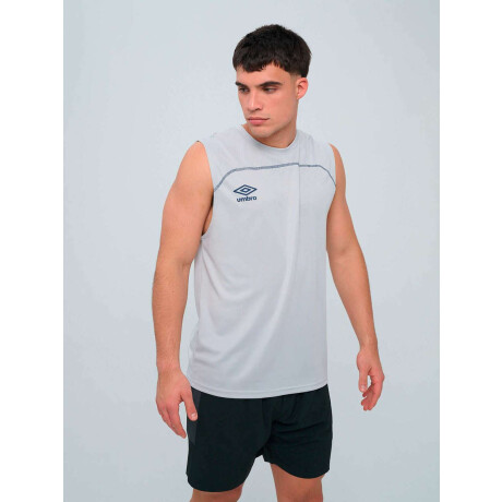 Remera Sin Manga Balance de Hombre Gris