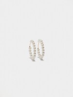 Aros Con Perlas blanco