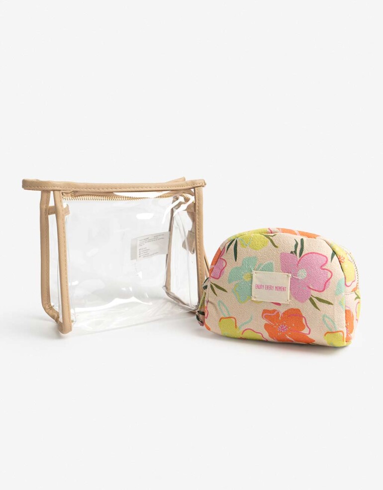 Porta Cosméticos Porta Cosméticos - Estampado Flores