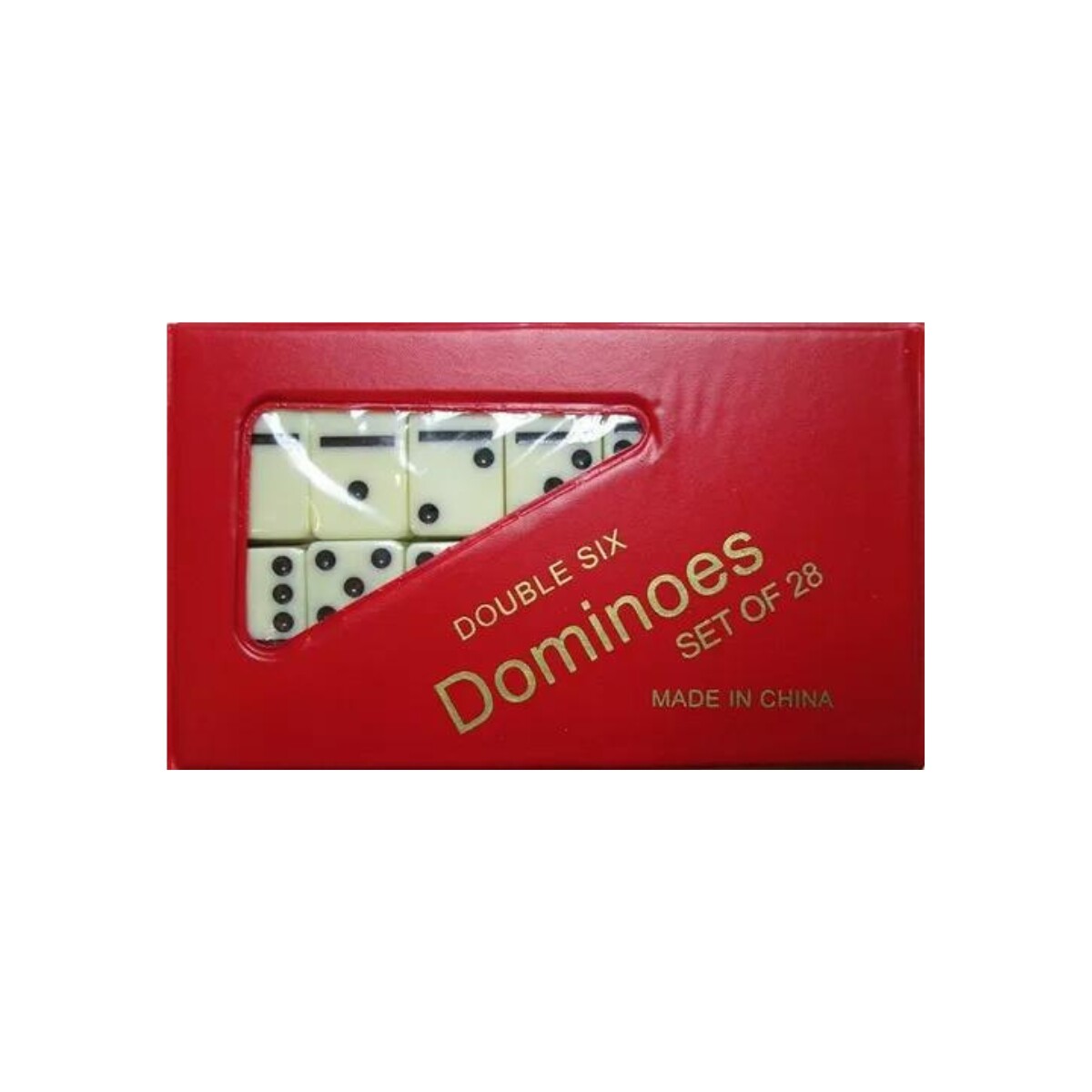 Juego de Mesa Domino Clásico con Estuche - ROJO 