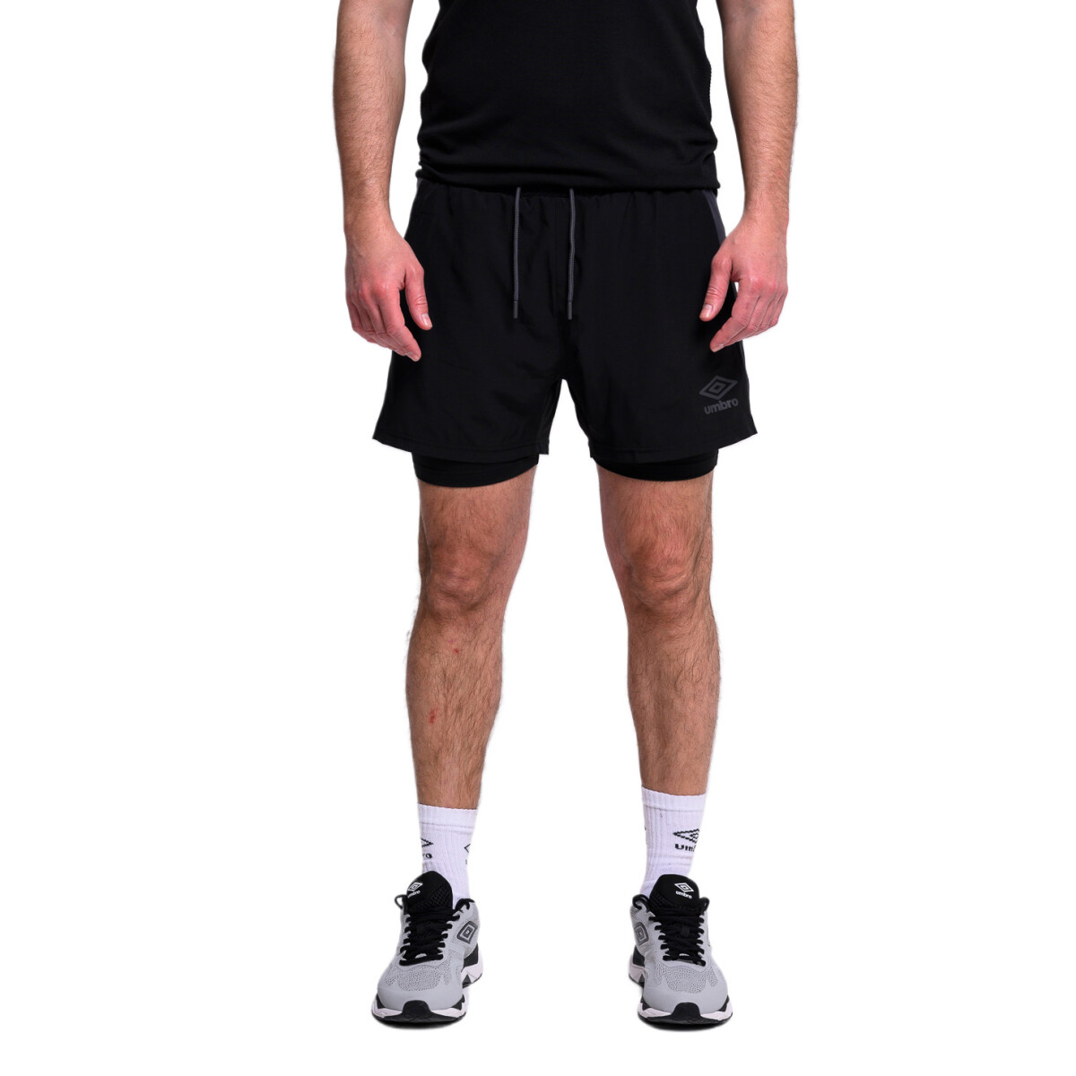 Short de Hombre Umbro Training - Negro - Gris 