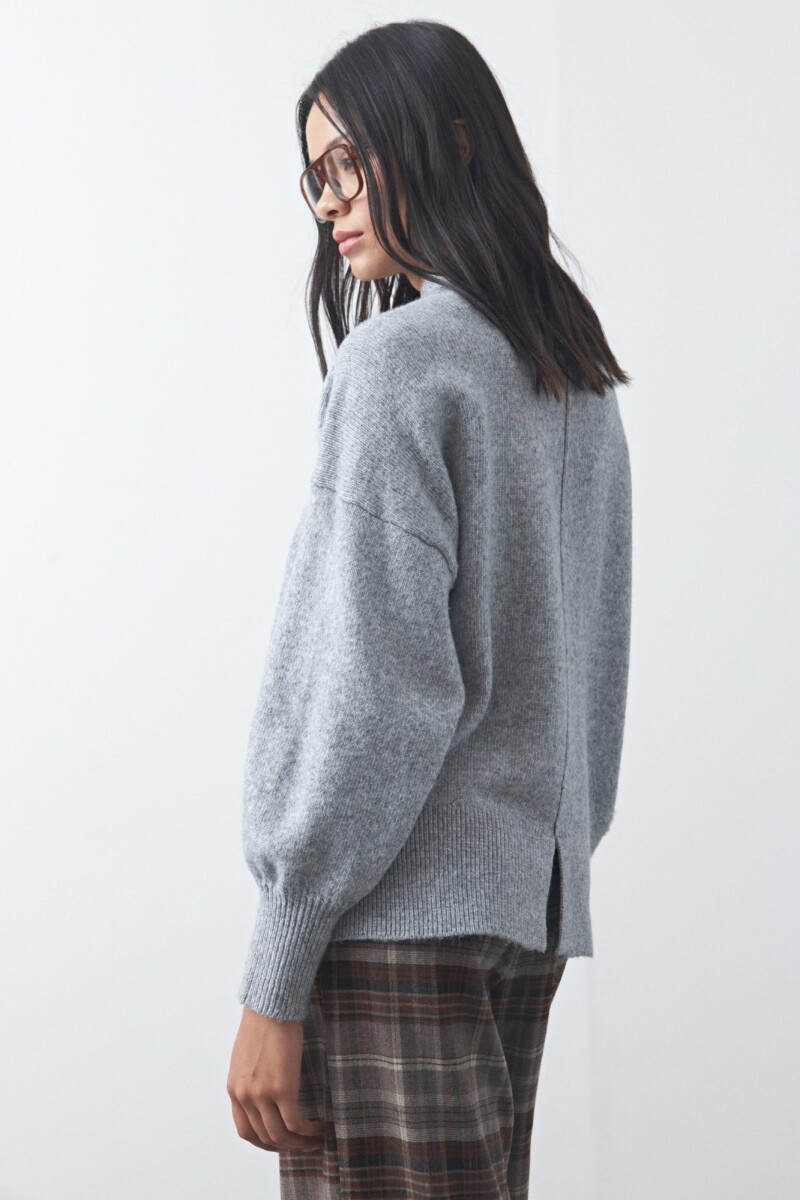 POLERA ISLAND Gris Melange