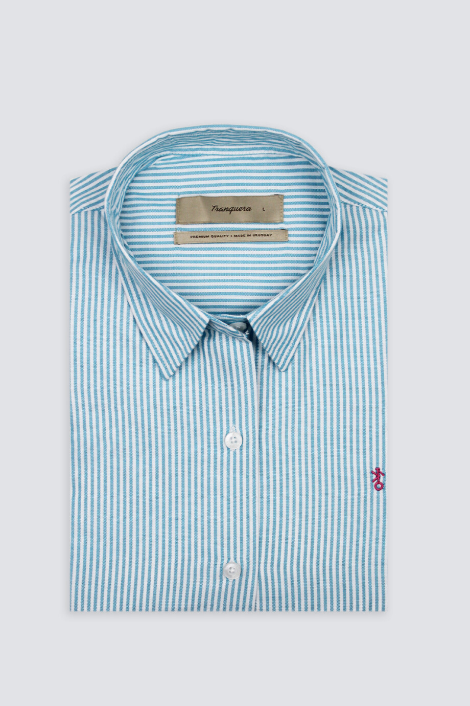 Camisa dama Suspiro de Algodón Raya Verde