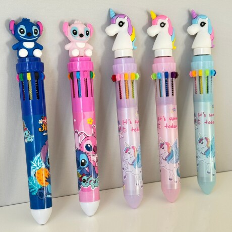 Juego de 5 Lapiceras Unicornio/Stitch Juego de 5 Lapiceras Unicornio/Stitch