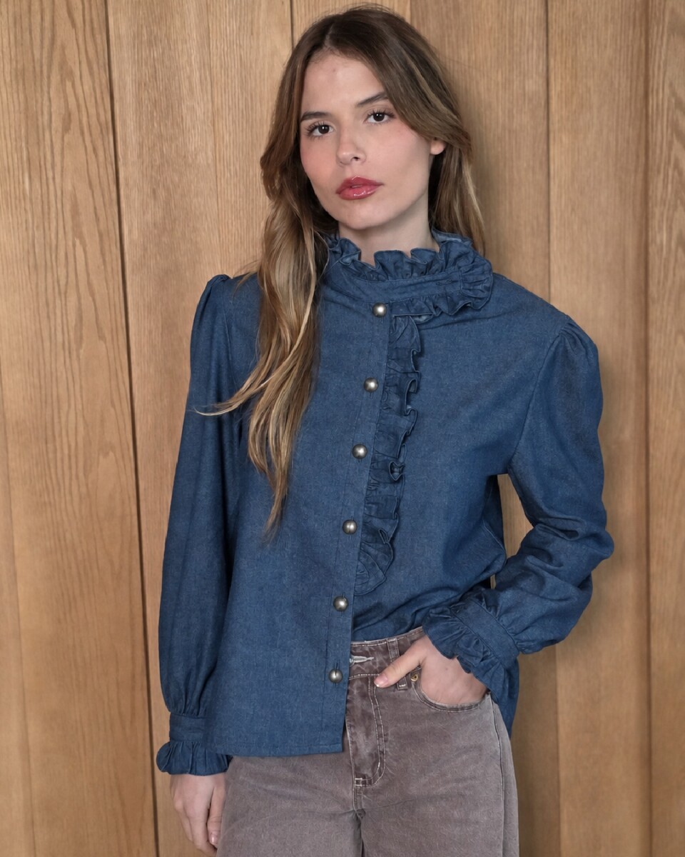 Camisa Amelie - Denim Azul 