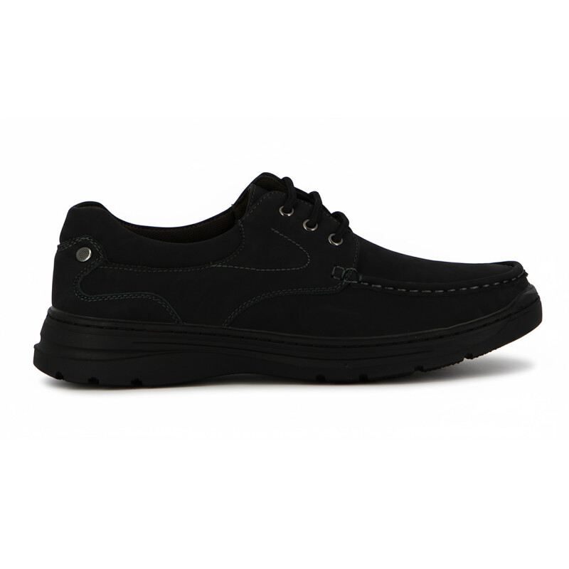 Giantti Velo Calzado Casual De Hombre Acordonado - Negro Negro