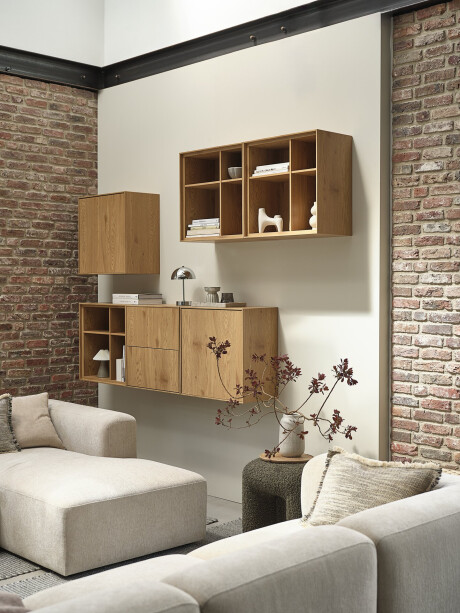 Librería GEDSER 2 cajones color roble Librería GEDSER 2 cajones color roble