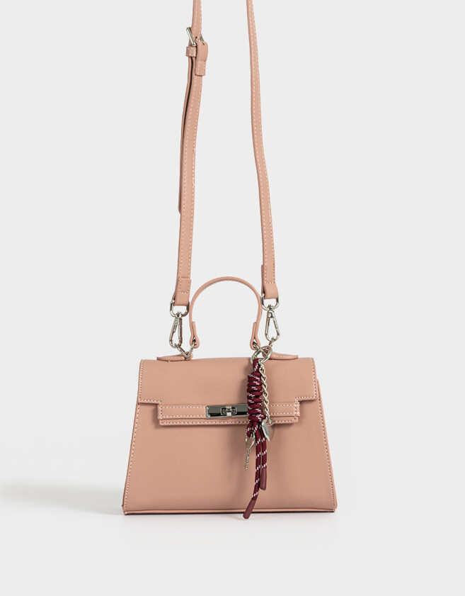 City Cartera City Con Hebilla - Rosa Viejo