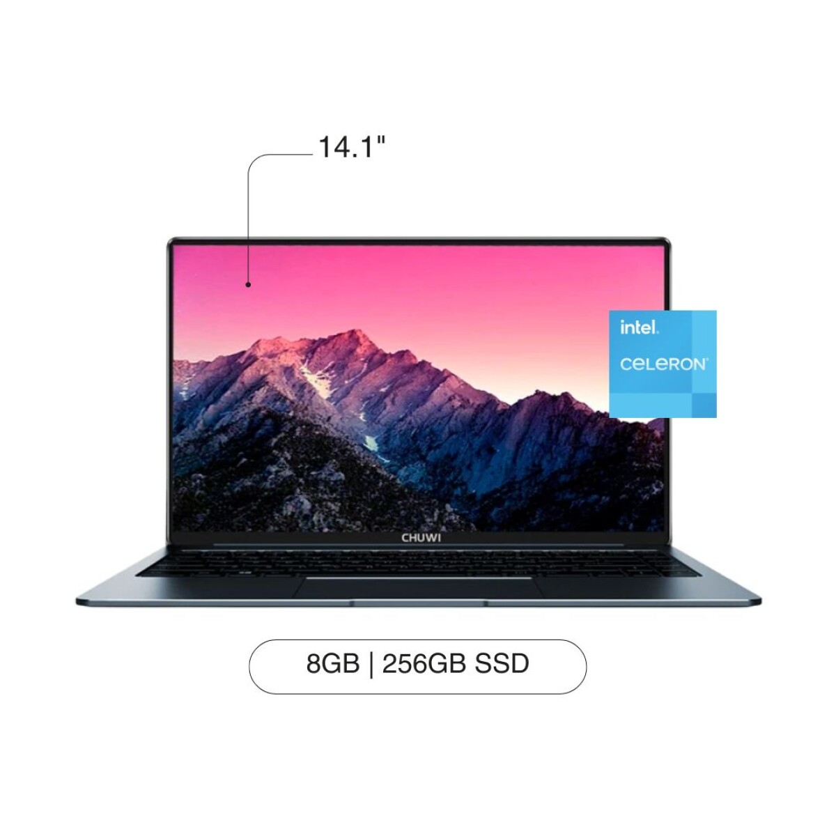 Notebook CHUWI Lapbook Pro 14,1' 256GB SSD / 8GB RAM N4100 - Silver 