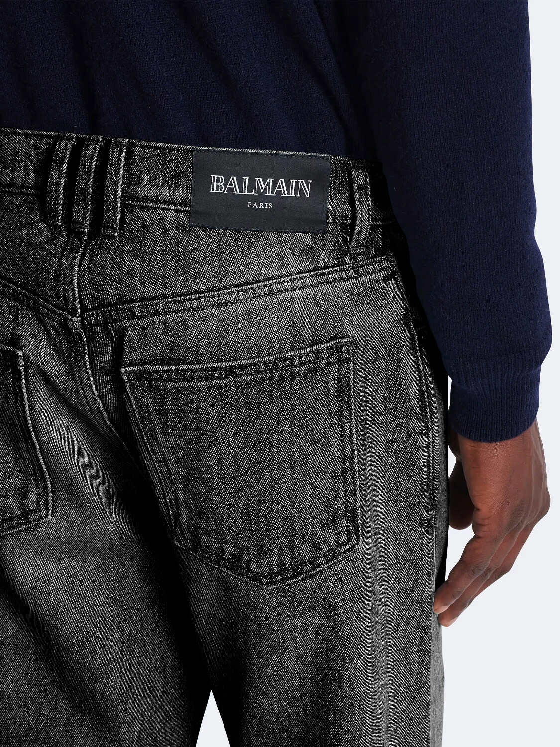 BALMAIN - JEANS REGULAR FIT DENIM Alta Automática