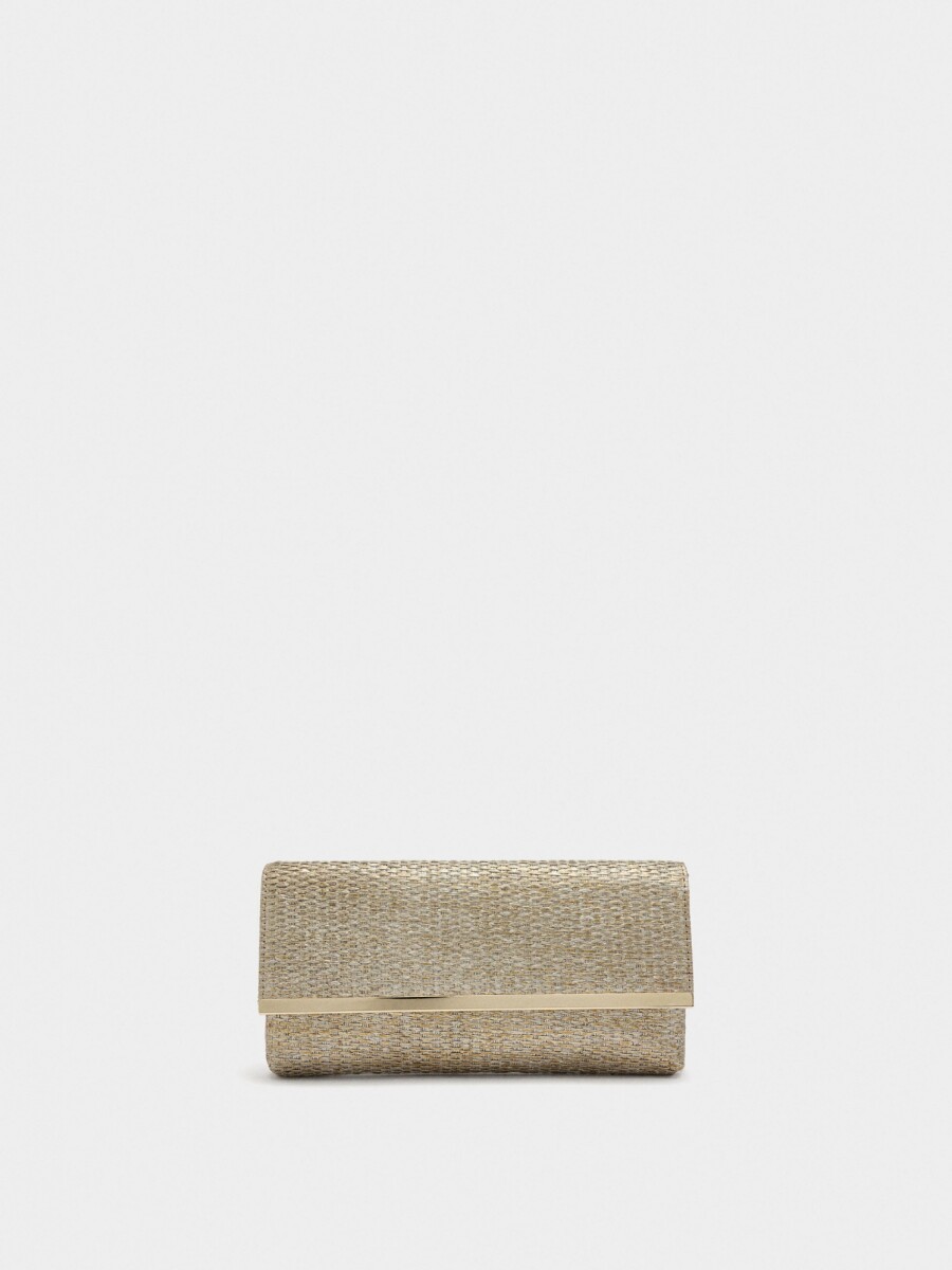 Bolso De Fiesta Tipo Sobre dorado