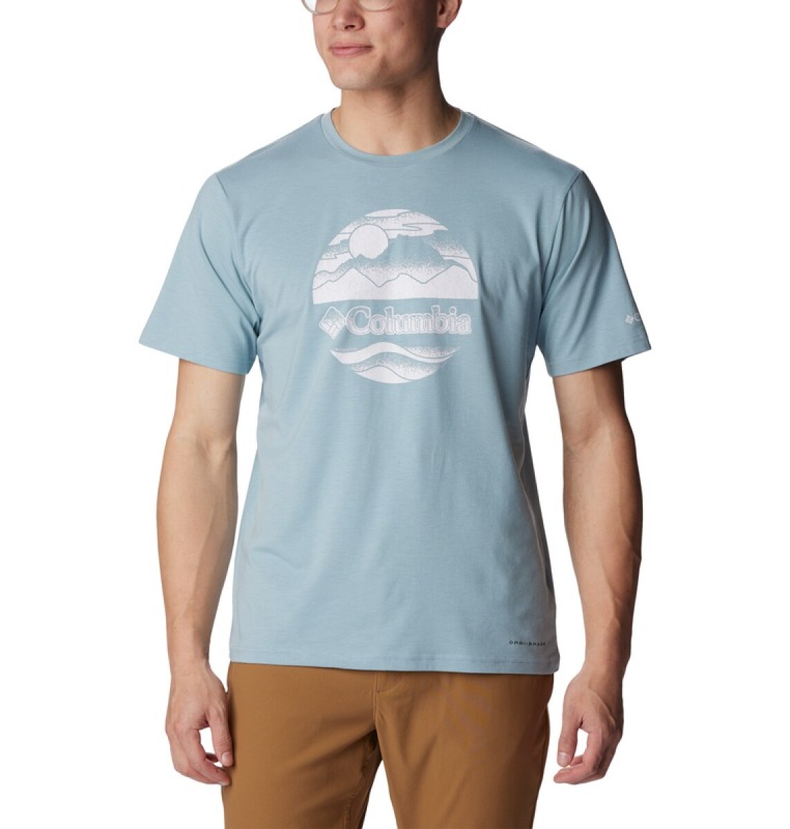Remera Sun Trek Hombre - STONE BLUE 
