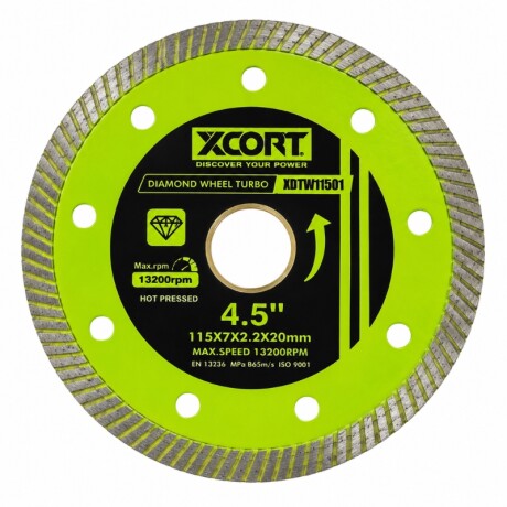 XCORT DISCO IND PRENSADO CALIENTE DIAMANTADO ULTRAFINO CONTINUO TURBO 115MM Xcort Disco Ind Prensado Caliente Diamantado Ultrafino Continuo Turbo 115mm