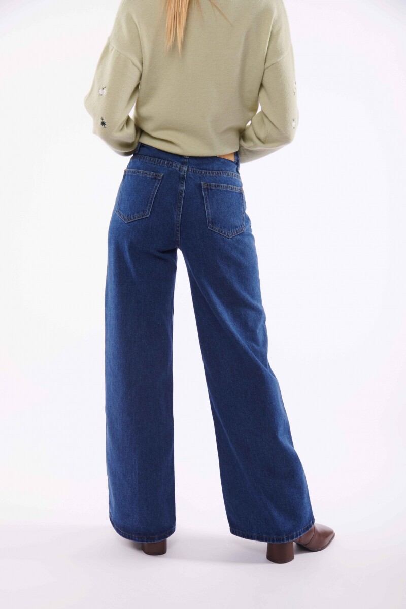 JEAN SUSI WIDE AZUL MEDIO