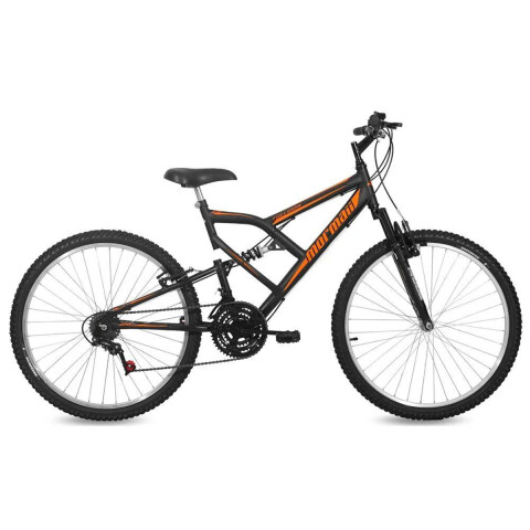 BICICLETA MORMAII RODADO 26 FULLSION NEGRO MATE Bicicleta Mormaii Rodado 26 Fullsion Negro Mate