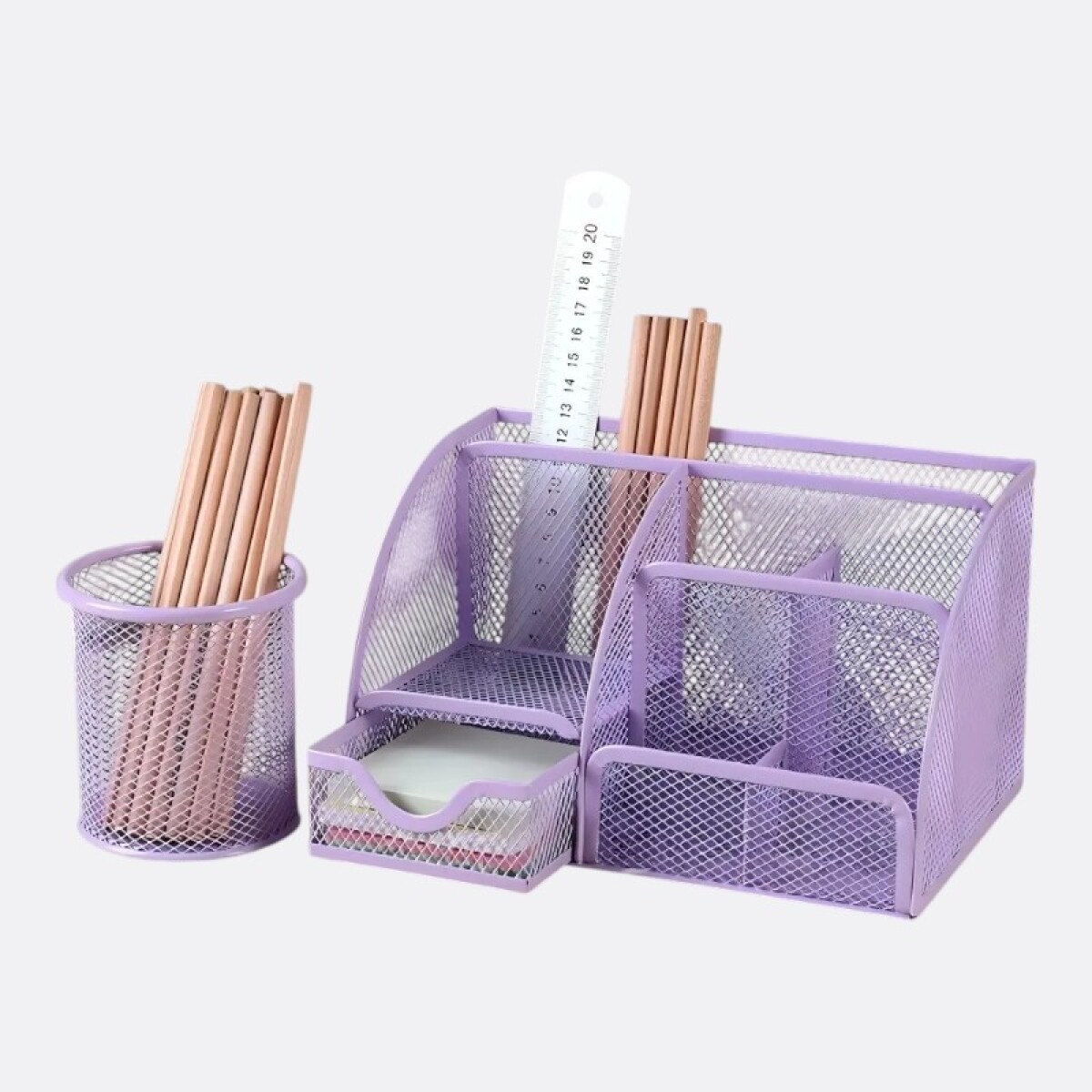 Set Organizador De Escritorio - Lila 