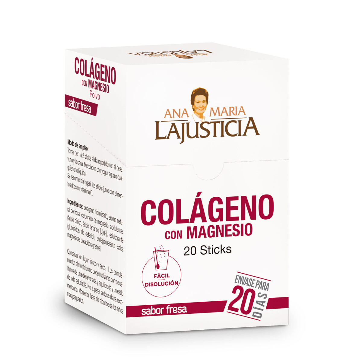 Suplemento Colágeno con Magnesio en polvo Ana Maria LaJusticia 