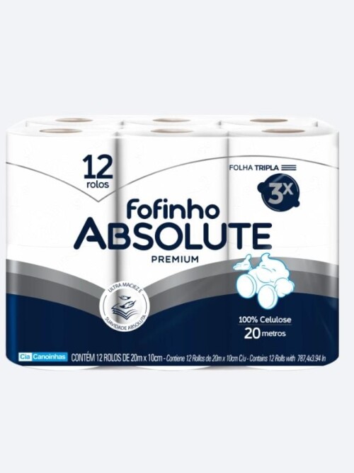 Papel Higienico Fofinho Triple Hoja 12x20mts Papel Higienico Fofinho Triple Hoja 12x20mts
