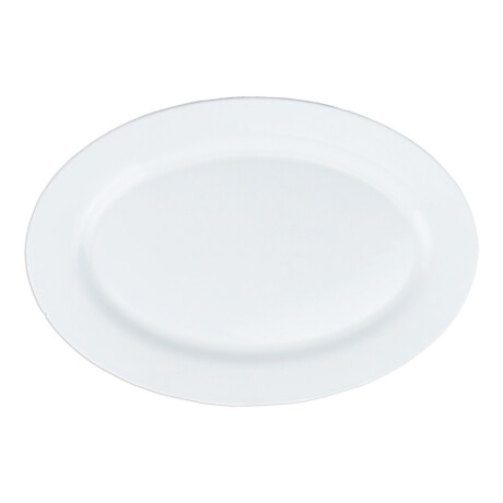 FUENTE OVAL CERAMICA BLANCA GUARDA ANCHA 35.5X24.5X2CM FUENTE OVAL CERAMICA BLANCA GUARDA ANCHA 35.5X24.5X2CM