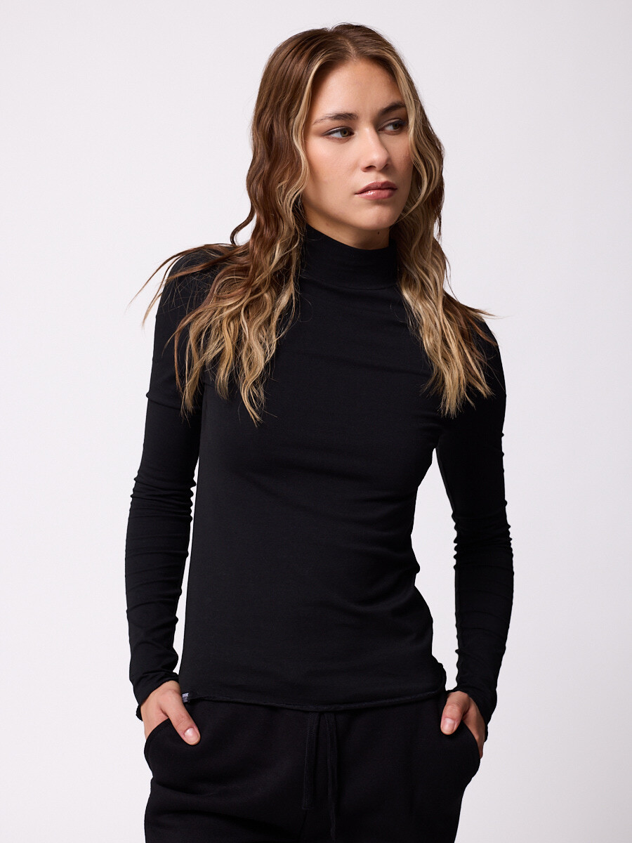 T-SHIRT M/L LOISE DIXIE - Negro 