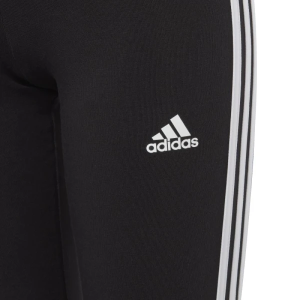 Calza Adidas Essentials Cotton 3 bandas Negro