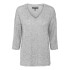 VMBRIANNA 3/4 V-NECK PULLOVER BOO REP Light Grey Melange