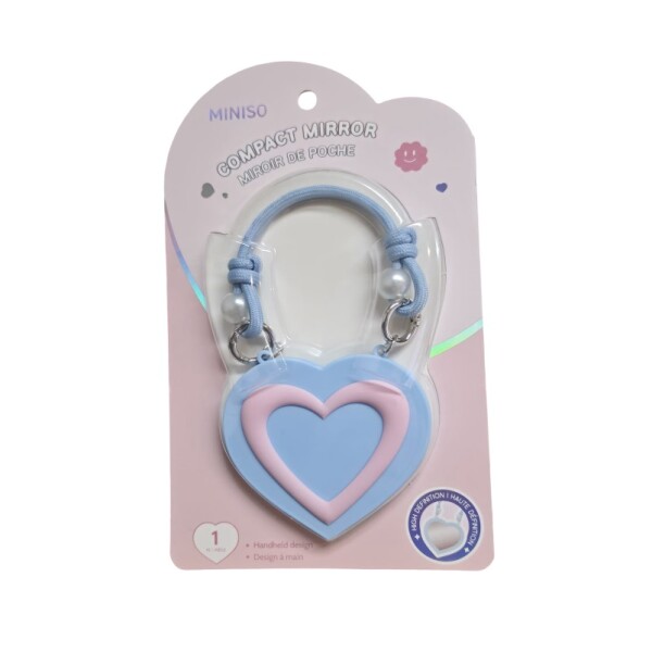 Espejo corazón celeste