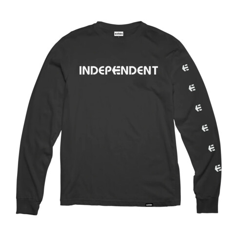 INDEPENDENT LS TEE Black