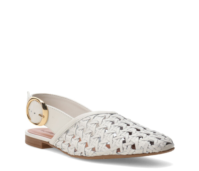 Zapatos de Mujer Bottero Tira Trasera Marfil