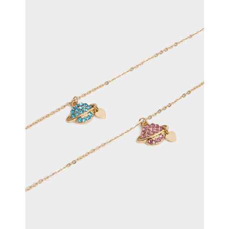 Set De Collares Para Compartir De Planetas Dorado