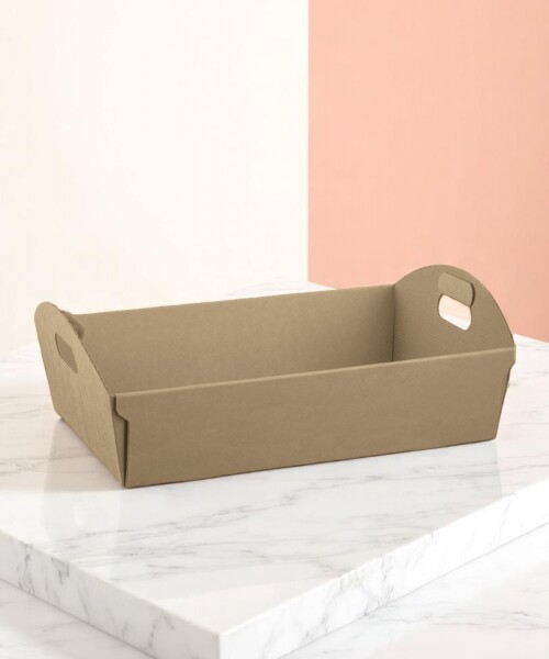 Bandeja 32x22x8,5 cm. - KRAFT MARRON Bandeja 32x22x8,5 cm. - KRAFT MARRON